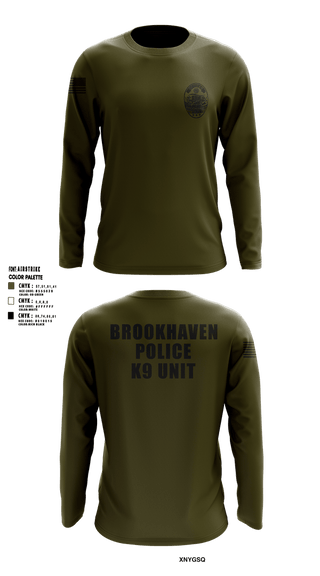 Long Sleeve Performance Shirt, Brookhaven K9 Unit, Police, Teamtime, Team time, sublimation, custom sports apparel, team uniforms, spirit wear, spiritwear, sports uniforms, custom shirts, team store, custom team store, fundraiser sports, apparel fundraiser