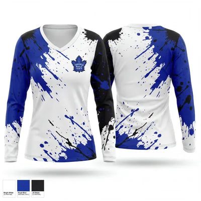 Leafs 90898007 Women's Long Sleeve V-neck Shirt - 1