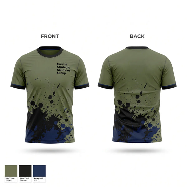 Short Sleeve Performance Shirt, Corvus Strategic Solutions Group, , Teamtime, Team time, sublimation, custom sports apparel, team uniforms, spirit wear, spiritwear, sports uniforms, custom shirts, team store, custom team store, fundraiser sports, apparel fundraiser