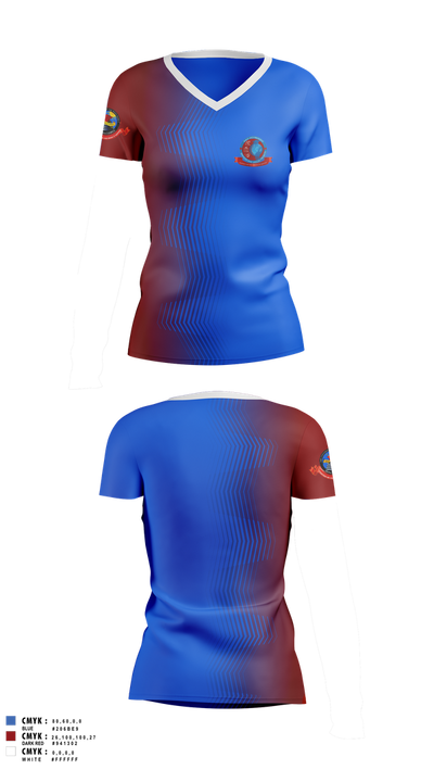 VP-SSP 95386869 Women's Short Sleeve V-neck Shirt - 1