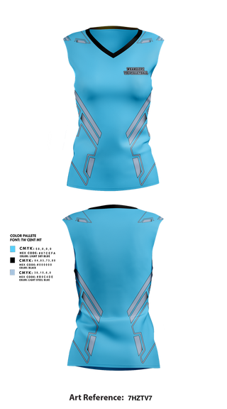 Sleeveless Performance Shirt, Wranglers VBC, Women's Volleyball, Teamtime, Team time, sublimation, custom sports apparel, team uniforms, spirit wear, spiritwear, sports uniforms, custom shirts, team store, custom team store, fundraiser sports, apparel fundraiser
