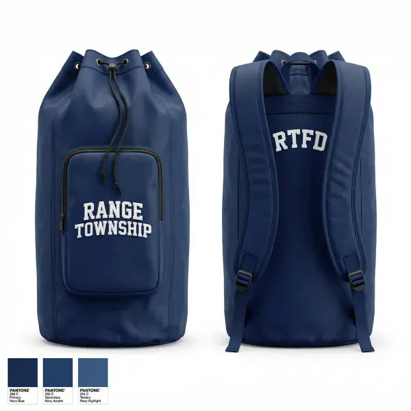 Gear Bag, Range Township, Fire Department, Teamtime, Team time, sublimation, custom sports apparel, team uniforms, spirit wear, spiritwear, sports uniforms, custom shirts, team store, custom team store, fundraiser sports, apparel fundraiser