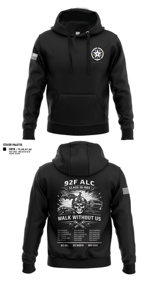 Hoodie, 92F ALC 26-003, Army, Teamtime, Team time, sublimation, custom sports apparel, team uniforms, spirit wear, spiritwear, sports uniforms, custom shirts, team store, custom team store, fundraiser sports, apparel fundraiser