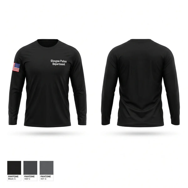 Long Sleeve Performance Shirt, Glasgow Police Department, Police, Teamtime, Team time, sublimation, custom sports apparel, team uniforms, spirit wear, spiritwear, sports uniforms, custom shirts, team store, custom team store, fundraiser sports, apparel fundraiser