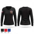 Osage County Fire District #4 10275294 Women's Long Sleeve V-neck Shirt - 1