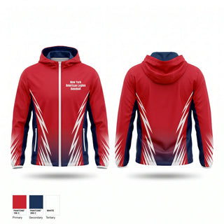 Windbreaker, New York American Legion Baseball, Baseball, Teamtime, Team time, sublimation, custom sports apparel, team uniforms, spirit wear, spiritwear, sports uniforms, custom shirts, team store, custom team store, fundraiser sports, apparel fundraiser