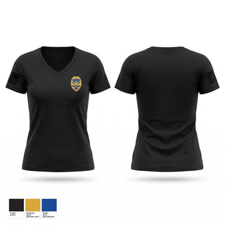 Womens Short Sleeve Vneck Shirt, Hartsville Police Department, Police, Teamtime, Team time, sublimation, custom sports apparel, team uniforms, spirit wear, spiritwear, sports uniforms, custom shirts, team store, custom team store, fundraiser sports, apparel fundraiser
