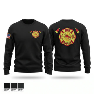 Crew Neck Sweatshirt, Dixie Volunteer Fire Department, Fire Department, Teamtime, Team time, sublimation, custom sports apparel, team uniforms, spirit wear, spiritwear, sports uniforms, custom shirts, team store, custom team store, fundraiser sports, apparel fundraiser