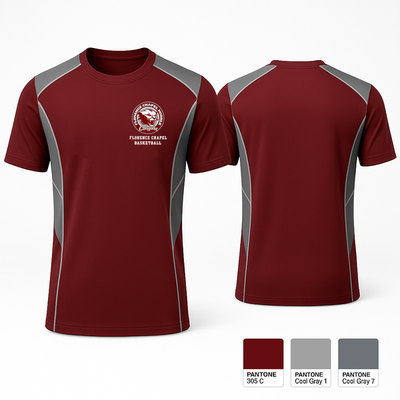 Florence Chapel Middle School Basketball 51677276 Short Sleeve Performance Shirt - 2