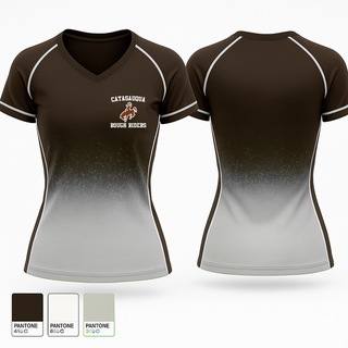 Womens Short Sleeve Vneck Shirt, Catasauqua High School Basketball, Women's Basketball, Teamtime, Team time, sublimation, custom sports apparel, team uniforms, spirit wear, spiritwear, sports uniforms, custom shirts, team store, custom team store, fundraiser sports, apparel fundraiser