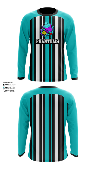 Long Sleeve Performance Shirt, Phantoms, Baseball, Teamtime, Team time, sublimation, custom sports apparel, team uniforms, spirit wear, spiritwear, sports uniforms, custom shirts, team store, custom team store, fundraiser sports, apparel fundraiser