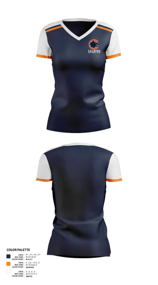 Womens Short Sleeve Vneck Shirt, Caldera High School Cheer, Cheer, Teamtime, Team time, sublimation, custom sports apparel, team uniforms, spirit wear, spiritwear, sports uniforms, custom shirts, team store, custom team store, fundraiser sports, apparel fundraiser
