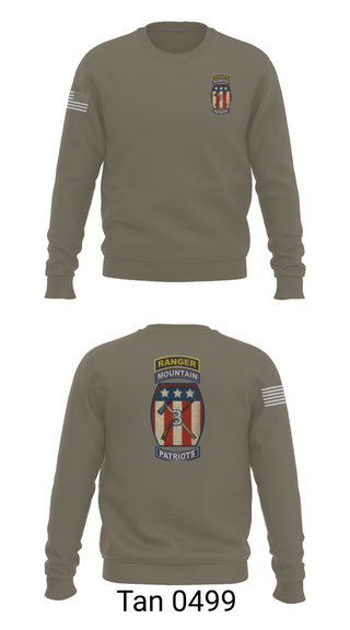 Crew Neck Sweatshirt, 2-47 infantry 3rd BRG 10th MTN, Army, Teamtime, Team time, sublimation, custom sports apparel, team uniforms, spirit wear, spiritwear, sports uniforms, custom shirts, team store, custom team store, fundraiser sports, apparel fundraiser