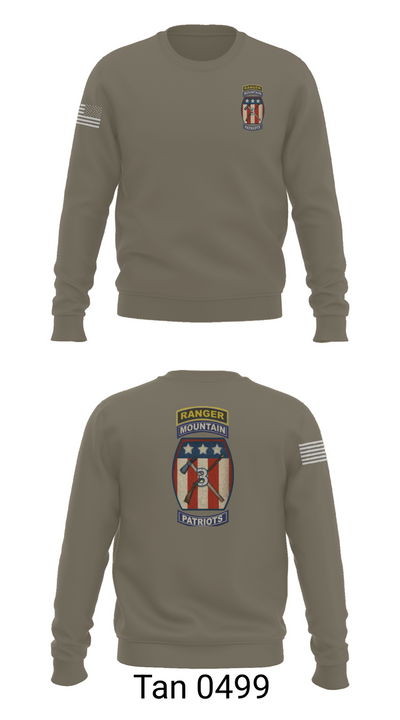 2-47 infantry 3rd BRG 10th MTN 15406658 Crew Neck Sweatshirt - 65