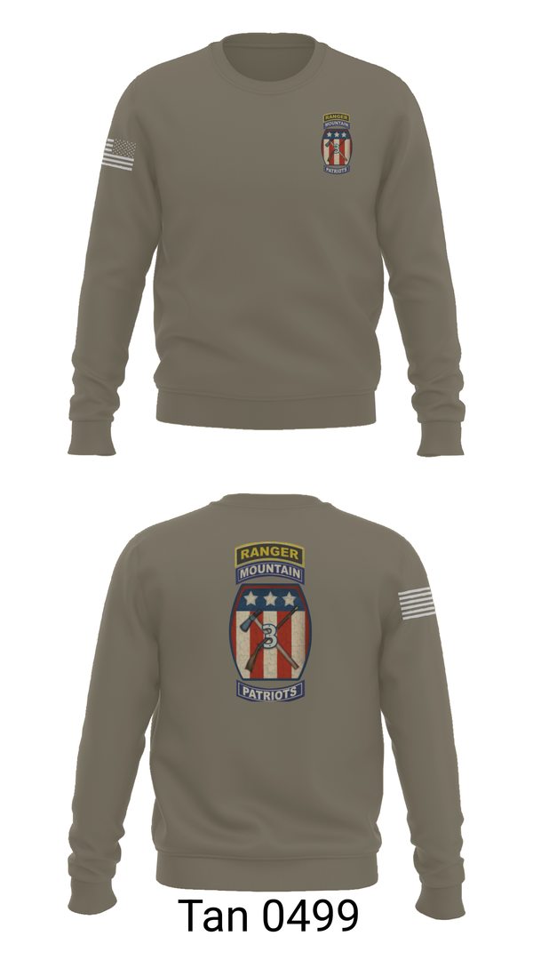 Crew Neck Sweatshirt, 2-47 infantry 3rd BRG 10th MTN, Army, Teamtime, Team time, sublimation, custom sports apparel, team uniforms, spirit wear, spiritwear, sports uniforms, custom shirts, team store, custom team store, fundraiser sports, apparel fundraiser