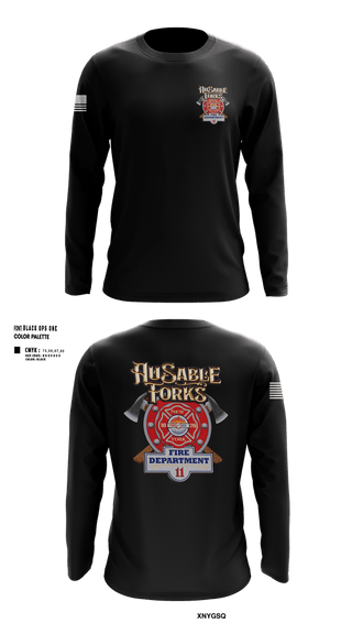 Long Sleeve Performance Shirt, Au Sable Forks, Fire Department, Teamtime, Team time, sublimation, custom sports apparel, team uniforms, spirit wear, spiritwear, sports uniforms, custom shirts, team store, custom team store, fundraiser sports, apparel fundraiser
