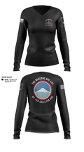4MDTF 44336816 Women's Long Sleeve V-neck Shirt - 111