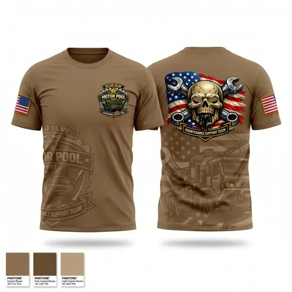 Old School Cotton Feel Shirt, 163D IEW BN, Army, Teamtime, Team time, sublimation, custom sports apparel, team uniforms, spirit wear, spiritwear, sports uniforms, custom shirts, team store, custom team store, fundraiser sports, apparel fundraiser