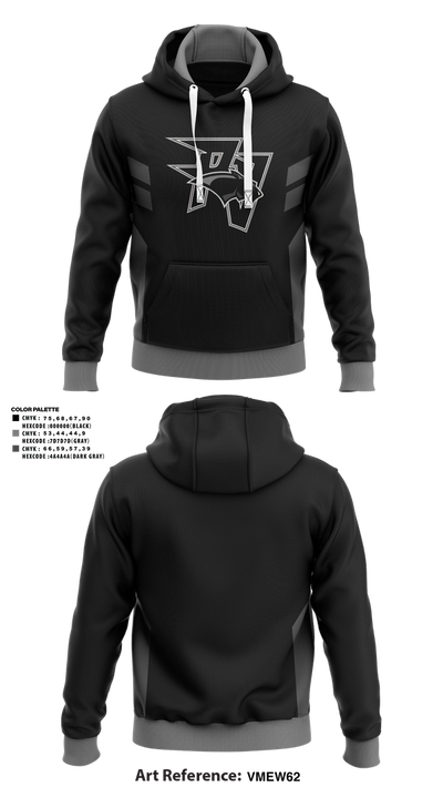 Pine View Panthers Wrestling 5640261 Hoodie - 1