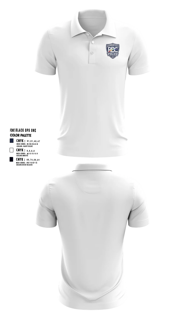 Short Sleeve Performance Polo, Rainbow City Police Department, Police, Teamtime, Team time, sublimation, custom sports apparel, team uniforms, spirit wear, spiritwear, sports uniforms, custom shirts, team store, custom team store, fundraiser sports, apparel fundraiser