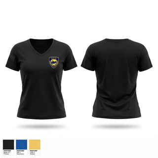 Womens Short Sleeve Vneck Shirt, Albany Police Department, Police, Teamtime, Team time, sublimation, custom sports apparel, team uniforms, spirit wear, spiritwear, sports uniforms, custom shirts, team store, custom team store, fundraiser sports, apparel fundraiser