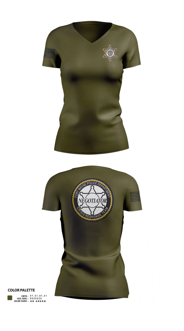 Womens Short Sleeve Vneck Shirt, CRT, Police, Teamtime, Team time, sublimation, custom sports apparel, team uniforms, spirit wear, spiritwear, sports uniforms, custom shirts, team store, custom team store, fundraiser sports, apparel fundraiser