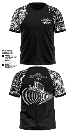 USS JEFFERSON CITY 86989980 Short Sleeve Performance Shirt - 7