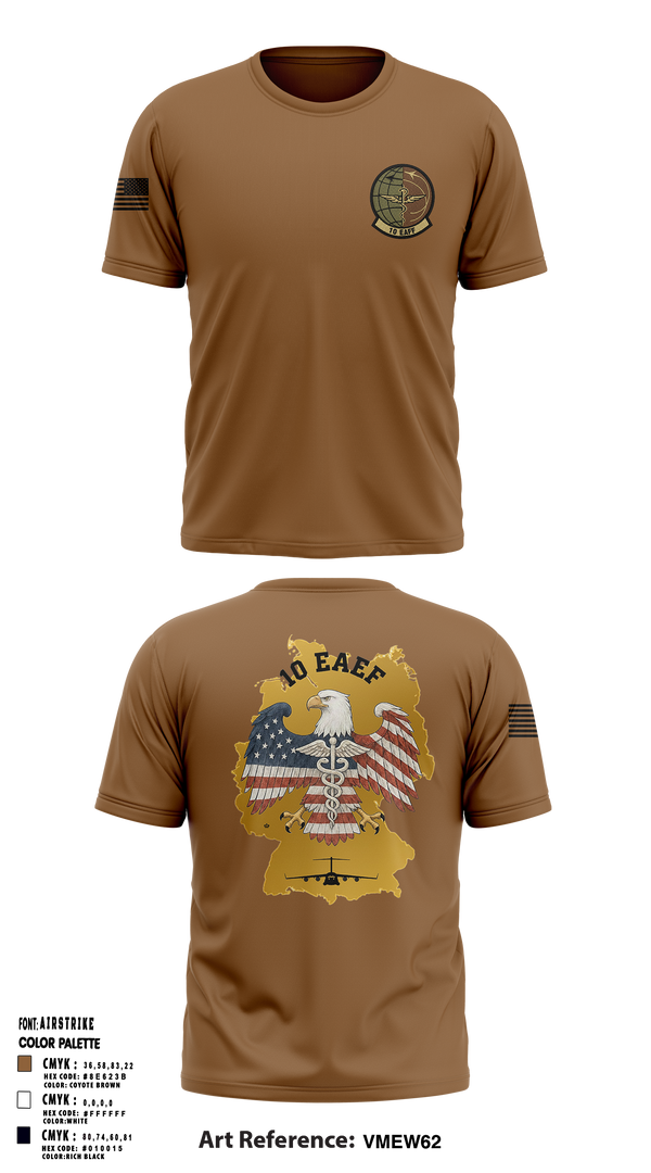 10th Expeditionary Aeromedical Evacuation Flight (10th EAEF/26.1) 21411878 Old School Cotton Feel Shirt - 1