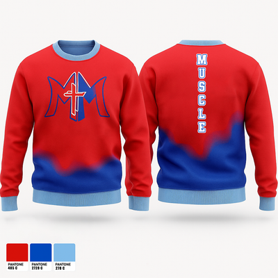 MUSCLE 30882996 Crew Neck Sweatshirt - 1