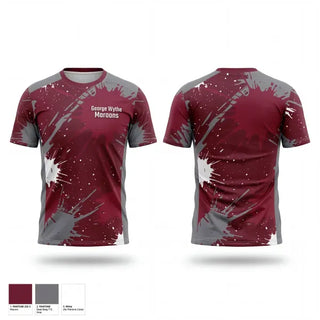 Short Sleeve Performance Shirt, George Wythe Maroons, Men's Basketball, Teamtime, Team time, sublimation, custom sports apparel, team uniforms, spirit wear, spiritwear, sports uniforms, custom shirts, team store, custom team store, fundraiser sports, apparel fundraiser