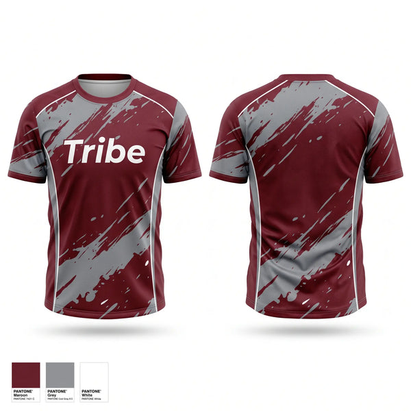 Soft Poly Tee Cotton Like Feel, Tribe, Baseball, Teamtime, Team time, sublimation, custom sports apparel, team uniforms, spirit wear, spiritwear, sports uniforms, custom shirts, team store, custom team store, fundraiser sports, apparel fundraiser