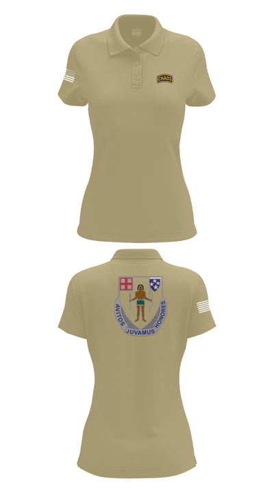 Chaos Company, 1-182 Infantry 69873429 Women's Short Sleeve Performance Polo  - 95