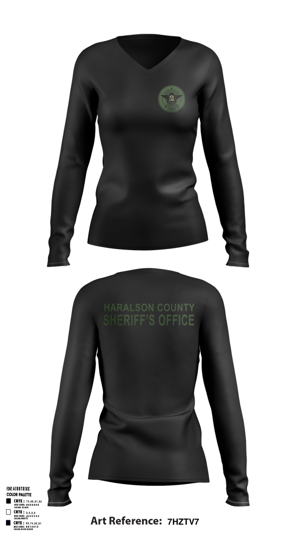 Patrol 17850580 Women's Long Sleeve V-neck Shirt - 2
