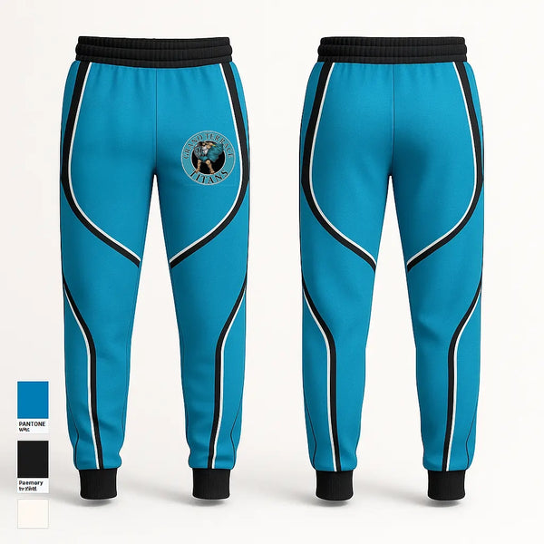 Sweatpants, Titans, Women's Basketball, Teamtime, Team time, sublimation, custom sports apparel, team uniforms, spirit wear, spiritwear, sports uniforms, custom shirts, team store, custom team store, fundraiser sports, apparel fundraiser