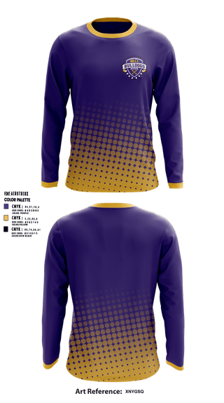 Long Sleeve Performance Shirt, Bulldogs, Men's Soccer, Teamtime, Team time, sublimation, custom sports apparel, team uniforms, spirit wear, spiritwear, sports uniforms, custom shirts, team store, custom team store, fundraiser sports, apparel fundraiser