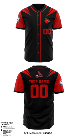 Scott co. Cardinals 41527624 Full Button Baseball Jersey - 1