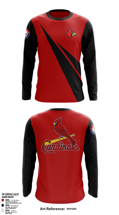 Scott co. Cardinals 41527624 Long Sleeve Performance Shirt 1