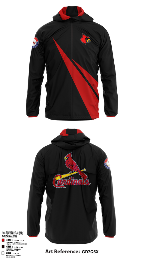 Scott co. Cardinals 41527624 Windbreaker - 1