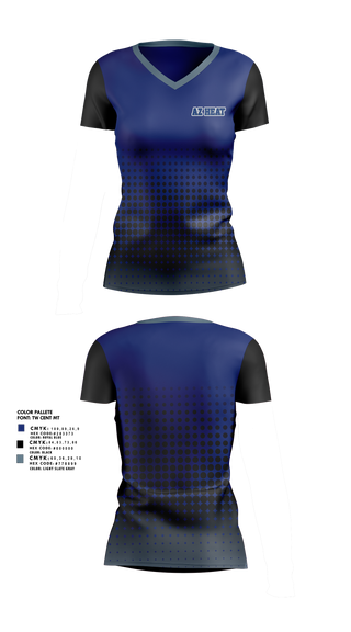 AZ Heat 67095530 Women's Short Sleeve V-neck Shirt - 1