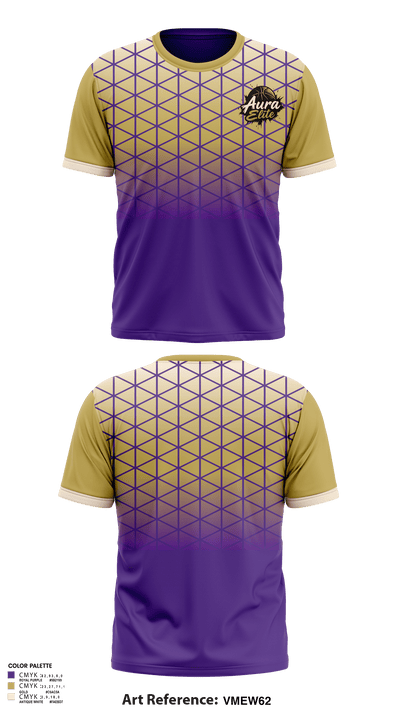 Aura Elite 56791952 Short Sleeve Performance Shirt - 1