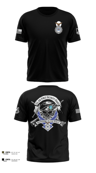 101st security forces 80957494 Short Sleeve Performance Shirt - 1