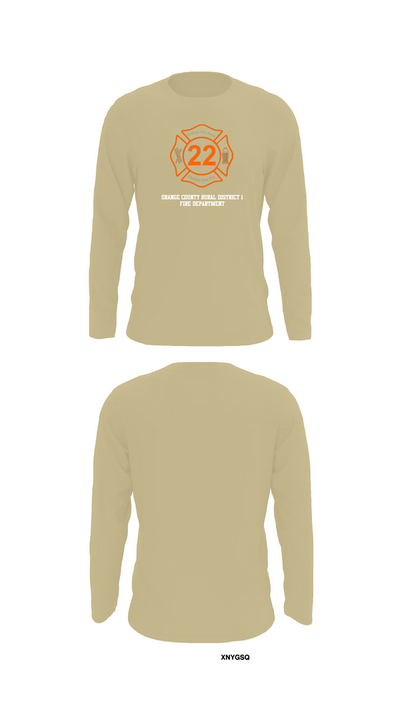 Orange County Rural District 1 Fire Department 66539276 Long Sleeve Performance Shirt 92