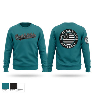Crew Neck Sweatshirt, Great Salt Lake Baseball, Baseball, Teamtime, Team time, sublimation, custom sports apparel, team uniforms, spirit wear, spiritwear, sports uniforms, custom shirts, team store, custom team store, fundraiser sports, apparel fundraiser