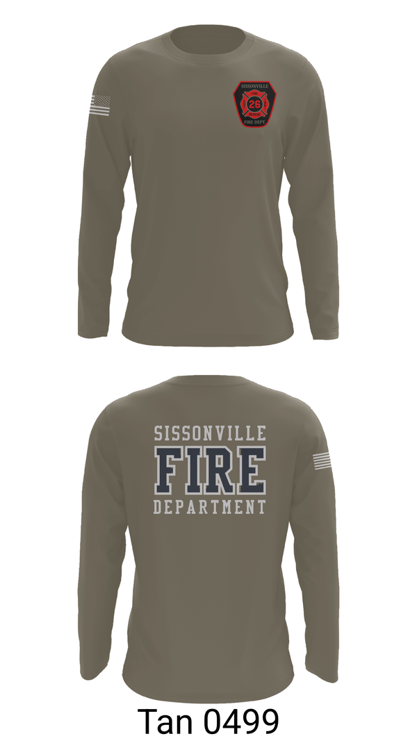 Long Sleeve Performance Shirt, Sissonville Fire Department, Fire Department, Teamtime, Team time, sublimation, custom sports apparel, team uniforms, spirit wear, spiritwear, sports uniforms, custom shirts, team store, custom team store, fundraiser sports, apparel fundraiser