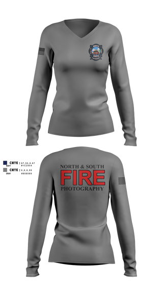 Womens Long Sleeve Vneck Shirt, , , Teamtime, Team time, sublimation, custom sports apparel, team uniforms, spirit wear, spiritwear, sports uniforms, custom shirts, team store, custom team store, fundraiser sports, apparel fundraiser