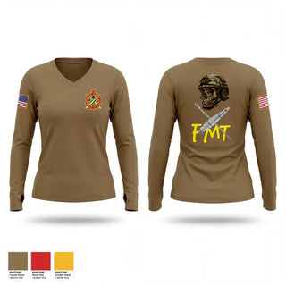 Womens Long Sleeve Vneck Shirt, 377th evcc, Army, Teamtime, Team time, sublimation, custom sports apparel, team uniforms, spirit wear, spiritwear, sports uniforms, custom shirts, team store, custom team store, fundraiser sports, apparel fundraiser