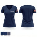 Munroe falls fire department Women's Short Sleeve V-neck Shirt - 1