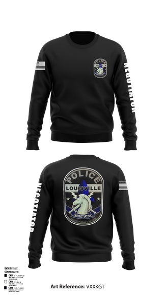 LMPD-Hostage Negotiations Team (HNT) 60007397 Crew Neck Sweatshirt - 1
