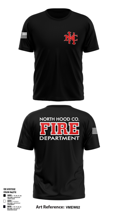 North Hood County Volunteer Fire Department 63771808 Old School Cotton Feel Shirt - 1