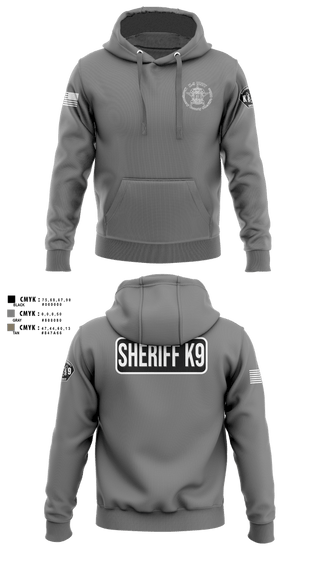 Hoodie, Montgomery County Sheriff’s Office K9 Unit, Police, Teamtime, Team time, sublimation, custom sports apparel, team uniforms, spirit wear, spiritwear, sports uniforms, custom shirts, team store, custom team store, fundraiser sports, apparel fundraiser